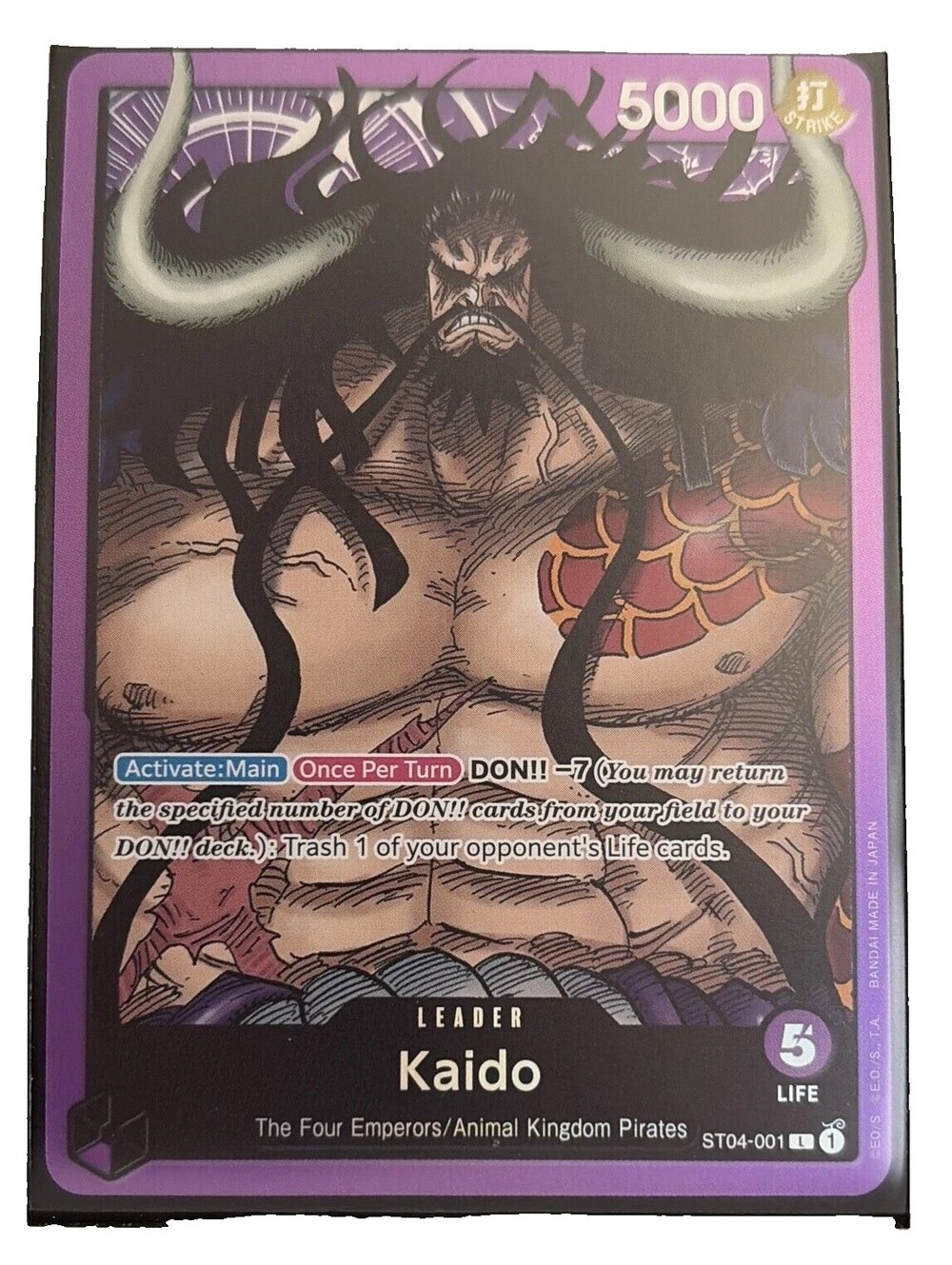 Kaido (001) ST04-001 Starter Deck 4: Animal Kingdom Pirates Foil